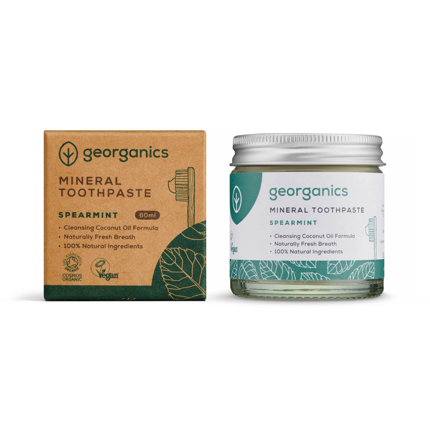 Mineral toothpaste · Spearmint · 60ml pictured